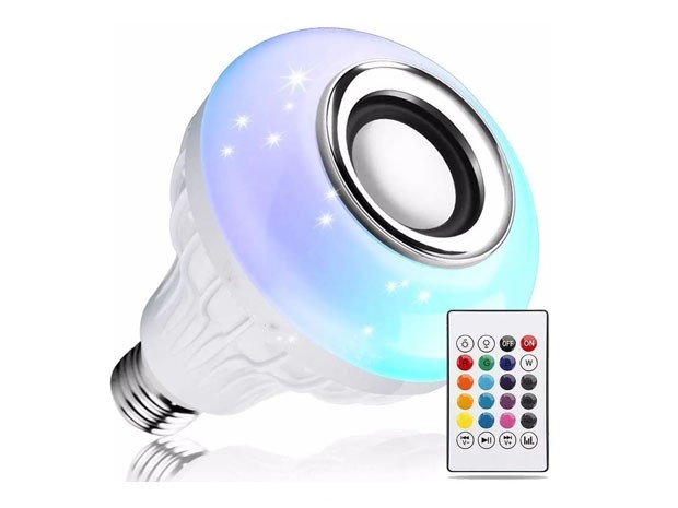 &u++ LAMPARA FOCO PARLANTE BT LUZ COLORES + CONTROL